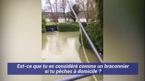 En Seine-Maritime, la crue permet de pêcher depuis son balcon 