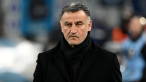 Christophe Galtier pendant un match du PSG en février 2023