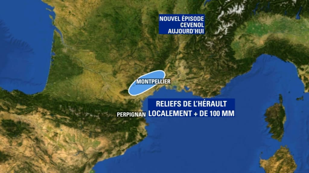 L'épisode cévenol prévu ce dimanche.