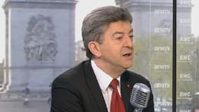 Jean-Luc Mélenchon, le président du Front de Gauche, le 3 mai 2013 sur le plateau de BFMTV