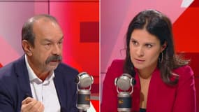 Philippe Martinez face à Apolline de Malherbe sur RMC-BFMTV