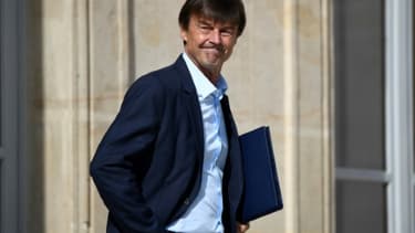Nicolas Hulot, le ministre de la Transition écologique, le 5 juillet 2017 à l'Élysée