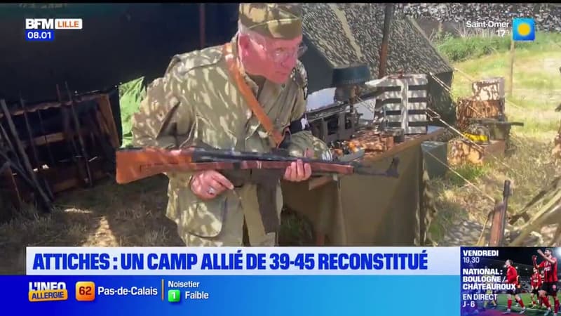 Nord: à Attiches, un camp allié de 39-45 reconstitué