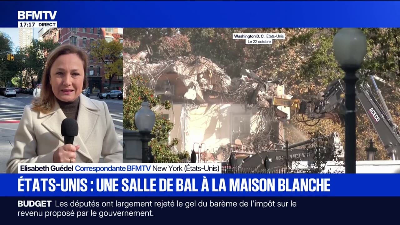 Les travaux sont toujours en cours à la Maison Blanche pour construire ...