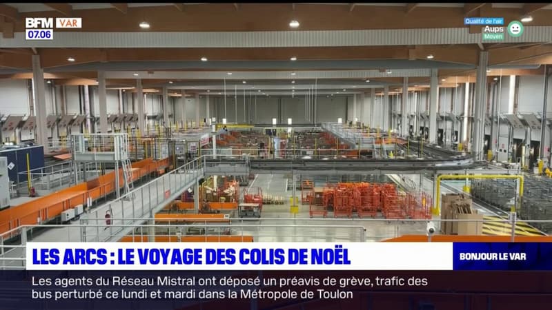 Les Arcs: le voyage des colis de Noël