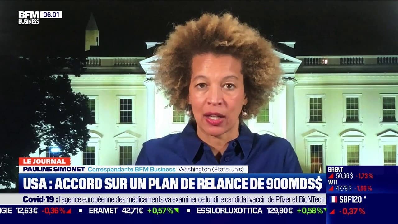 ÉtatsUnis un plan de relance de 900 milliards de dollars