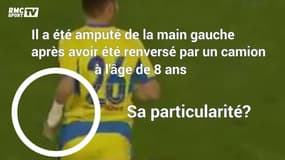 Un joueur amputé d'une main débute sa carrière professionnelle