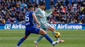 Angel Correa lors du match Getafe-Atlético de Madrid (2-1, Liga), le 9 mars 2025
