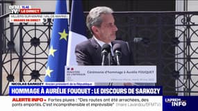 Hommage à Aurélie Fouquet: "En quittant l'Élysée, je ne vous ai pas quitté", assure Nicolas Sarkozy aux policiers