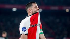 David Hancko lors du match Feyenoord-PEC Zwolle (4-0, Eredivisie), le 25 avril 2025