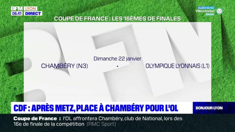Coupe de France: après Metz, place à Chambéry pour l'OL