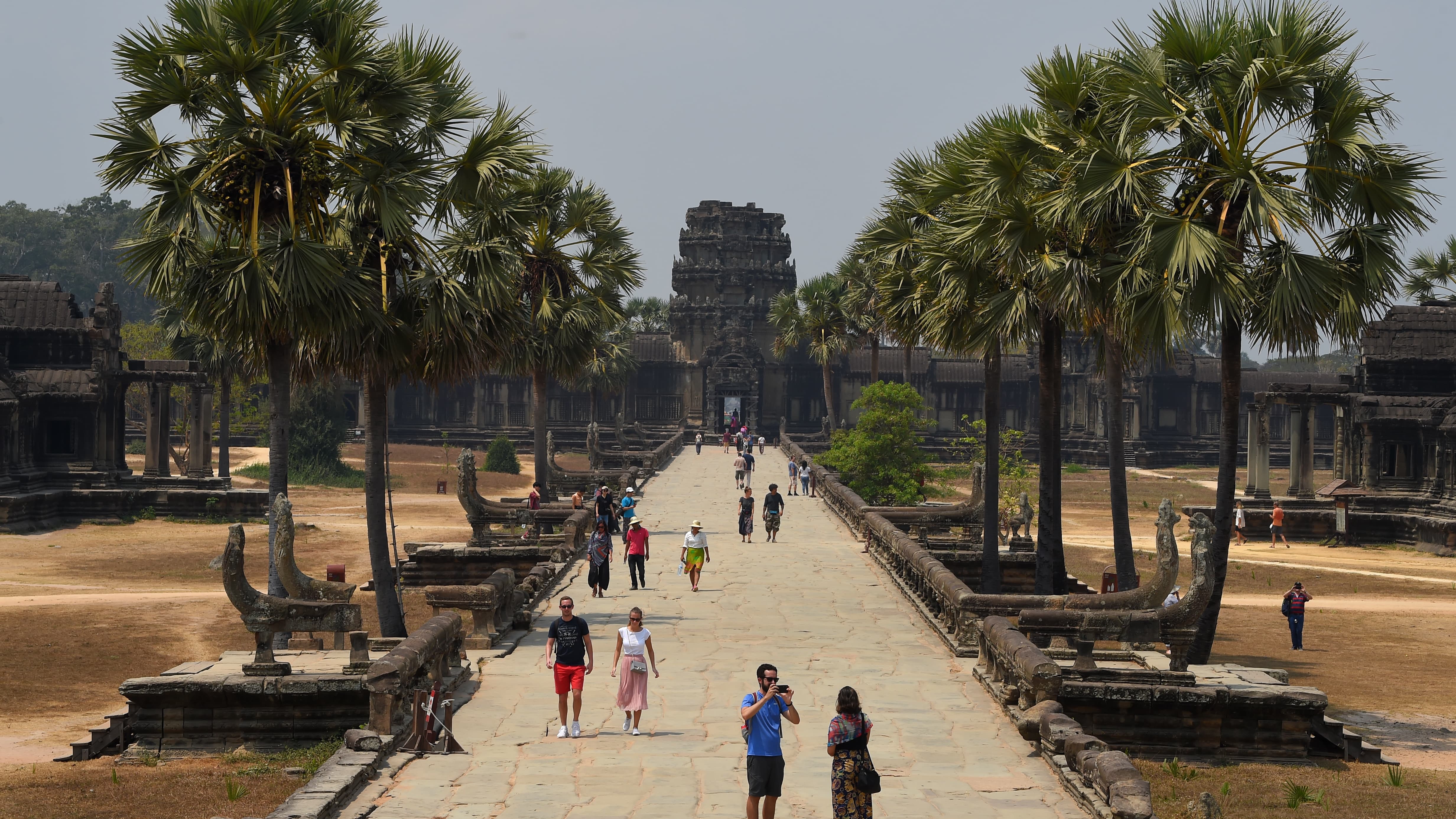 Temple d'Angkor Wat de Siem Reap, le 5 mars 2020 Temple d'Angkor Wat de Siem Reap, le 5 mars 2020