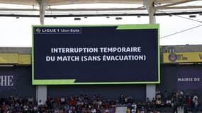 Un message diffusé lors du match Toulouse-Montpellier