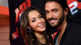 Nabilla Benattia et son compagnon Thomas Vergara, le 21 octobre 2013.