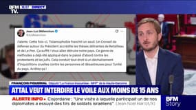 Rapport sur les Frères musulmans: "Il y a d'autres préoccupations pour les Français et les Françaises", explique François Piquemal (LFI)