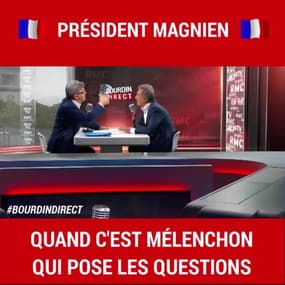 Quand c'est Jean-Luc Mélenchon qui pose les questions à Jean-Jacques Bourdin