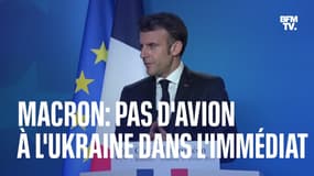 Guerre en Ukraine: Macron juge impossible la livraison d'avions "dans les semaines qui viennent"