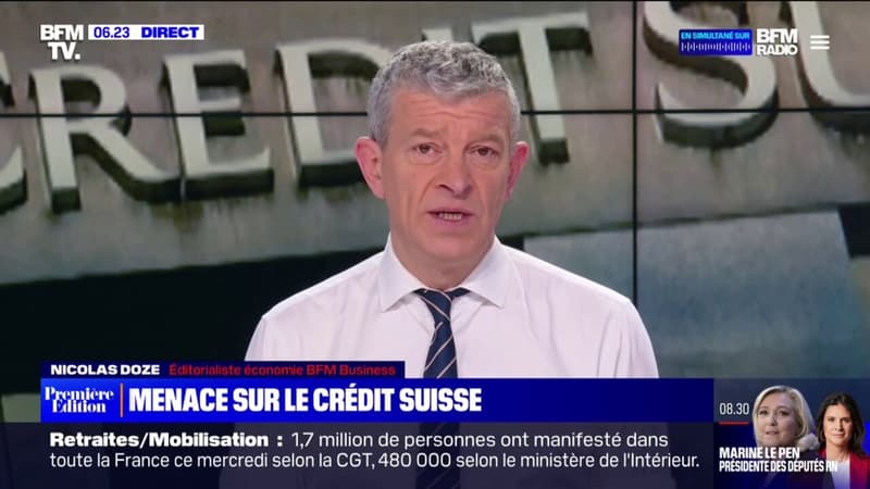 Pourquoi la banque Crédit Suisse s'est-elle effondrée en bourse mercredi?