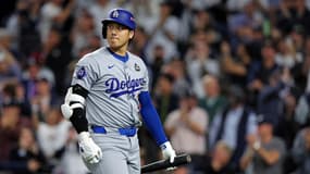Shohei Ohtani lors des World Series entre les LA Dodgers et les New York Yankees, le 30 octobre 2024