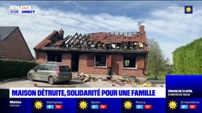 Nord: solidarité pour une famille qui a tout perdu dans l'incendie de sa maison