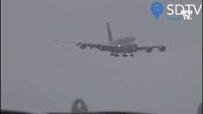 Tempête Eunice: cet avion lutte contre des vents violents au-dessus de l’aéroport de Londres Heathrow 