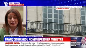 François Bayrou à Matignon: "C'est incompréhensible sur le plan électoral", réagit Marine Tondelier (Les Écologistes)