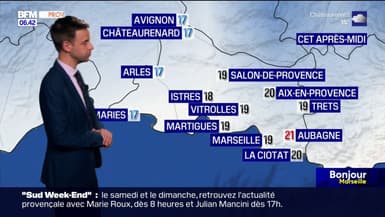 Météo Bouches-du-Rhône: un lundi très gris malgré des températures douces, jusqu'à 21°C à Aubagne