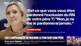 "Je ne me le pardonnerai jamais": Marine Le Pen s'exprime au sujet de l'exclusion de son père du RN