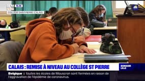 Calais: remise à niveau d'après confinement au collège St-Pierre