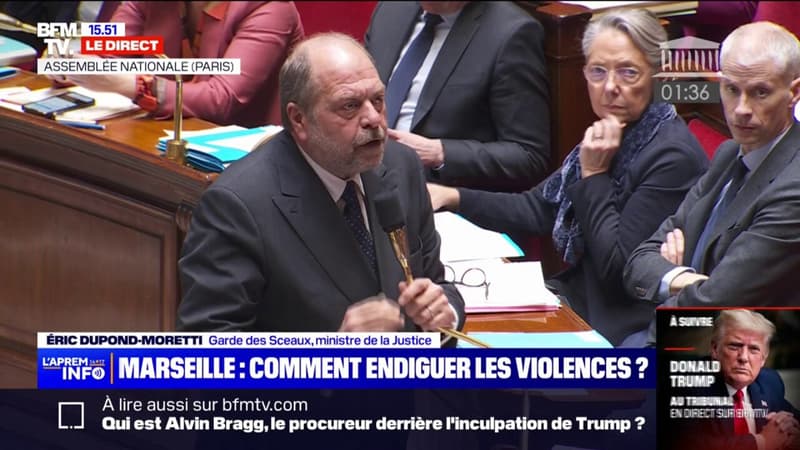 Éric Dupond-Moretti, ministre de la Justice, sur les violences à Marseille: 