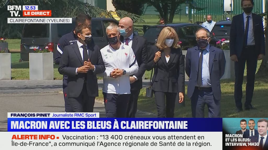 Emmanuel Macron à Clairefontaine