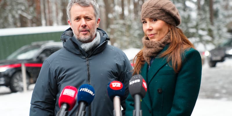 Le roi Frederik X et son épouse Mary du Danemark en Lituanie le 29 janvier 23026. 