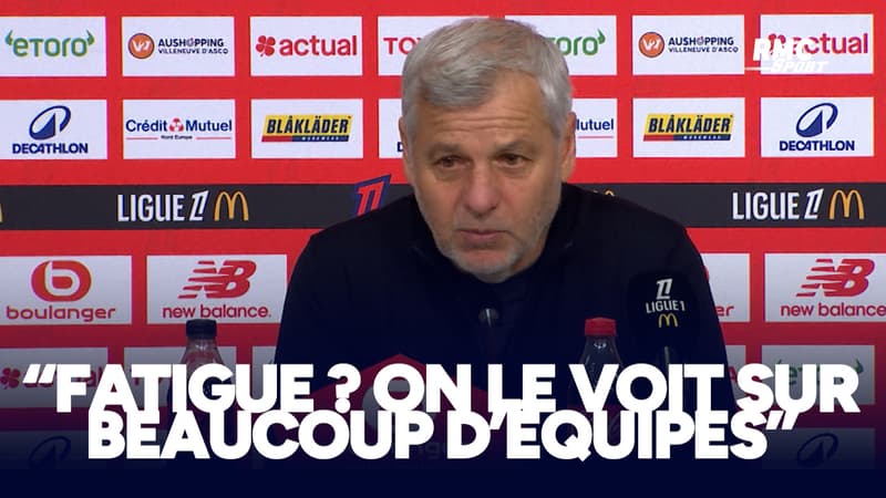 Lille 1-0 Angers : "Fatigue ? On le voit sur beaucoup d'Ã©quipes europÃ©ennes" analyse Genesio