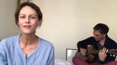 Vanessa Paradis et son mari Samuel Benchetrit