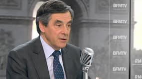 François Fillon sur le plateau de BFMTV-RMC, mercredi 4 mars 2015.