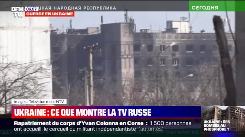 Guerre en Ukraine: ce que montre et dit la TV russe sur la situation à Marioupol