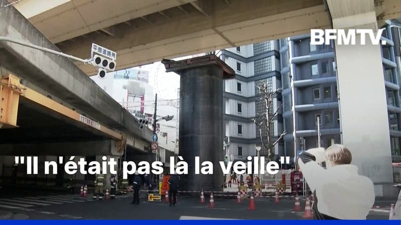 Un mystérieux cylindre de 13 mètres est apparu au Japon et perturbe la circulation