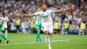 La joie de Kylian Mbappé face au Betis Séville 