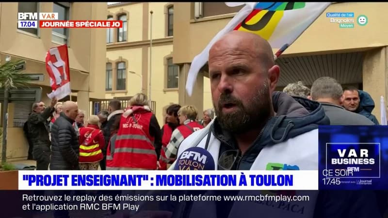 Mobilisation à Toulon contre le "projet enseignant"