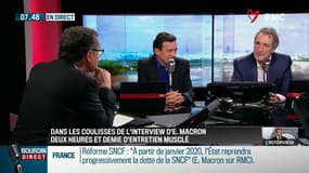 Interview d'Emmanuel Macron: les confidences de Jean-Jacques Bourdin et Edwy Plenel