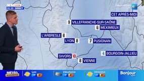 Météo Rhône: un ciel légèrement voilé puis des éclaircies, jusqu'à 8°C à Lyon