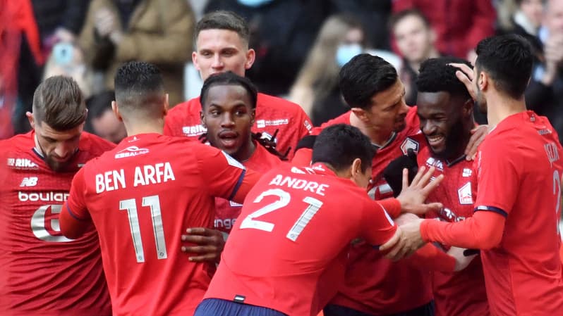 Lille-Clermont : la joie des joueurs du Losc
