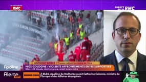 Le premier adjoint au maire de Nice se dit "en colère" et "salue la dignité des supporters niçois"