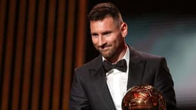 Lionel Messi avec son 8e Ballon d'or