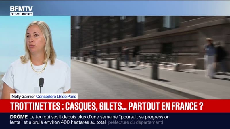 Casque et gilet fluo obligatoires en trottinette électrique à Paris : "C'est une mesure de bon sens", souligne Nelly Garnier, conseillère LR