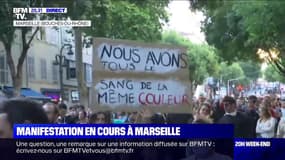 Racisme: les manifestants sillonnent les rues de Marseille