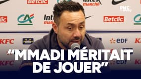Bourg-Péronnas 0-6 OM : "Il méritait de jouer", De Zerbi loue la prestation de Mmadi
