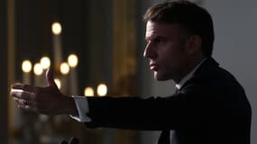 Le président de la République Emmanuel Macron prononce son discours devant les ambassadeurs de France en poste dans le monde, le 6 janvier 2025 à l’Élysée à Paris. (Photo d'illustration)