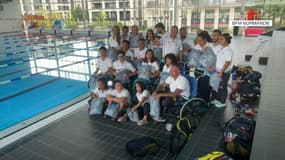 La délégation colombienne de paranageurs à Caen (Calvados) le mercredi 14 août 2024.