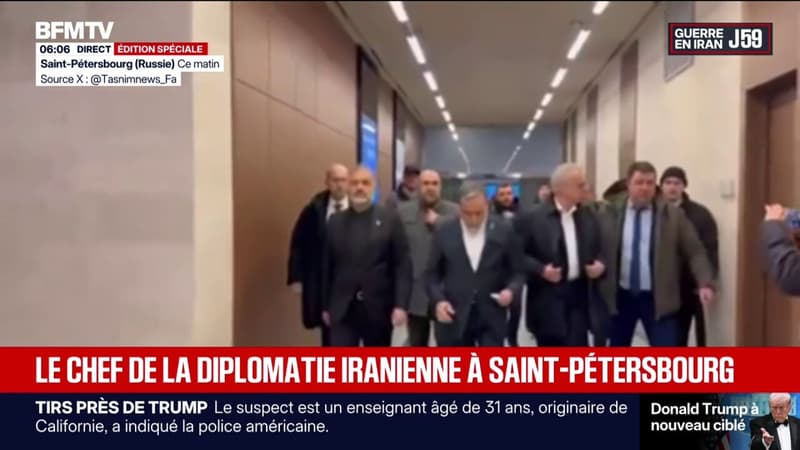 Le ministre des Affaires étrangères iranien est arrivé à Saint-Pétersbourg en Russie où il doit rencontrer Vladimir Poutine